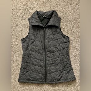 Hardly worn North Face black and white vest